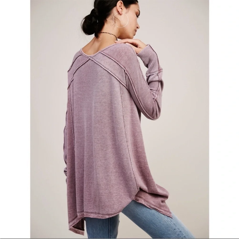 Free People Pacific Drippy Thermal In Green
